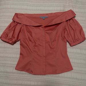 Antonio Melani Off The Shoulder Sateen Blouse